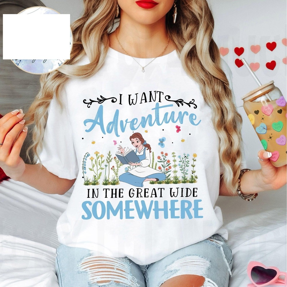 Disney Beauty And The Beast Shirt Bella Princess Book Quotes T-shirt